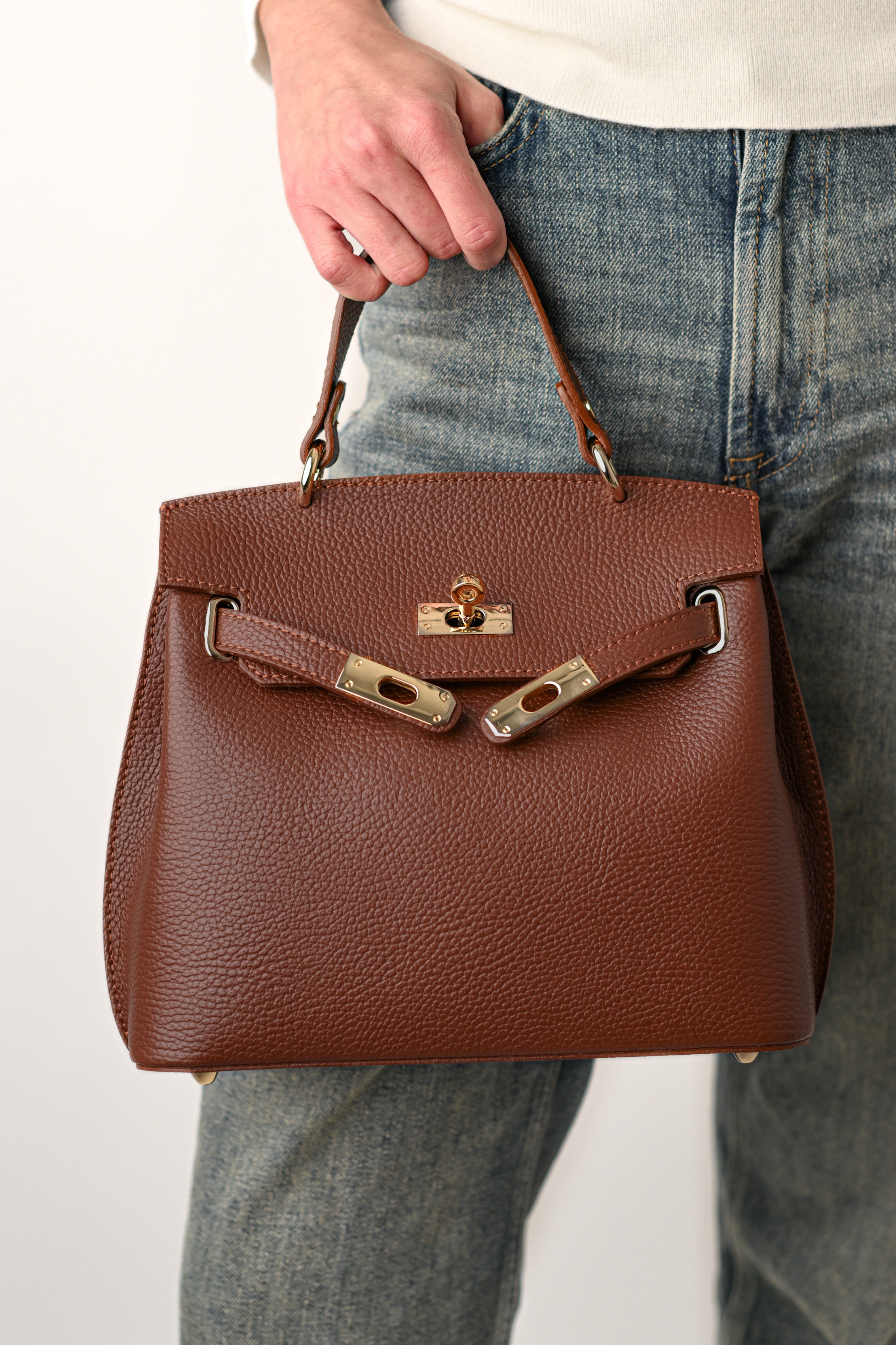 MIA MARO, ACCESORII AURII, PIELE NATURALĂ