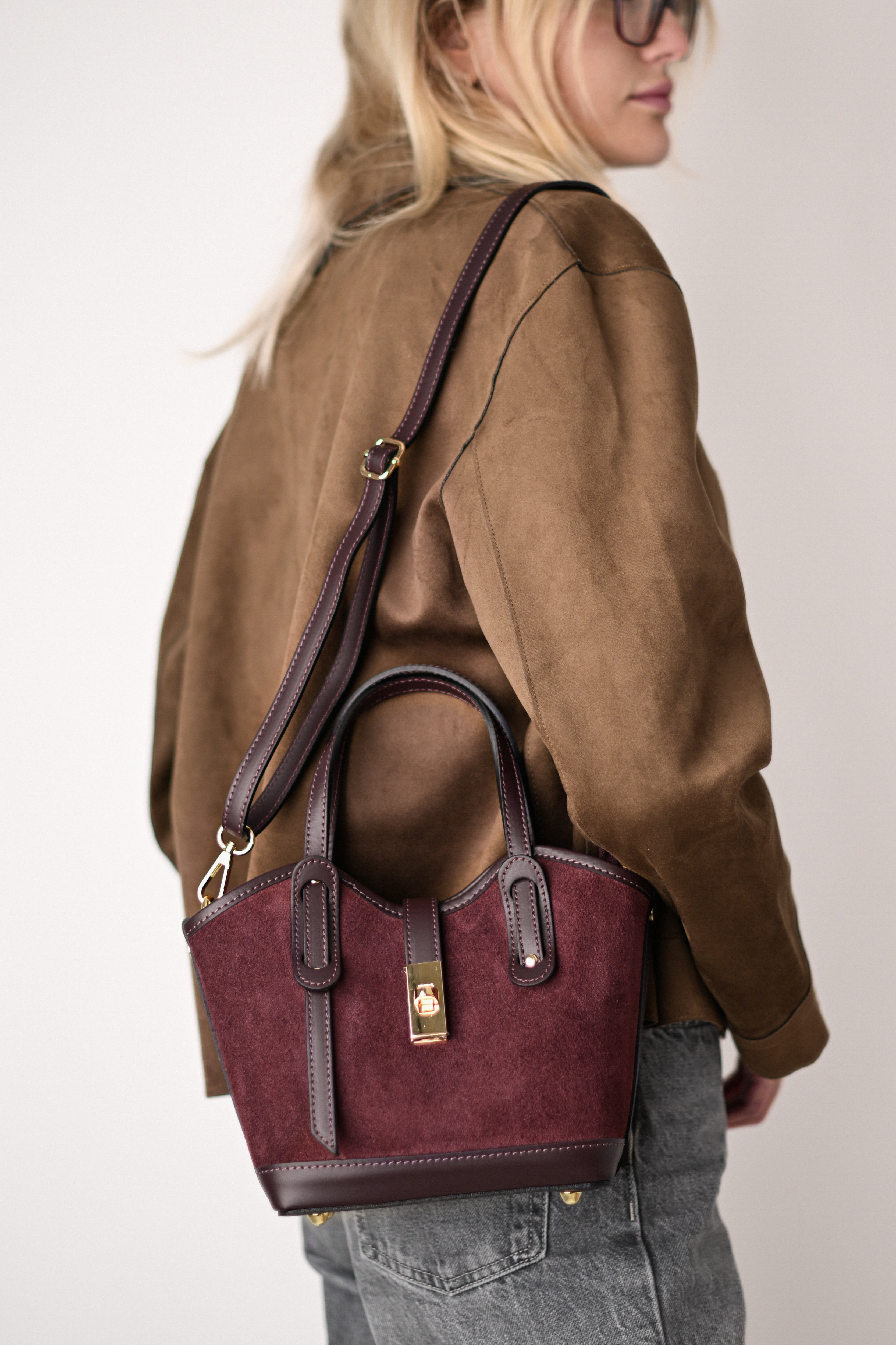 VANESSA MINI BURGUNDY ÎNCHIS